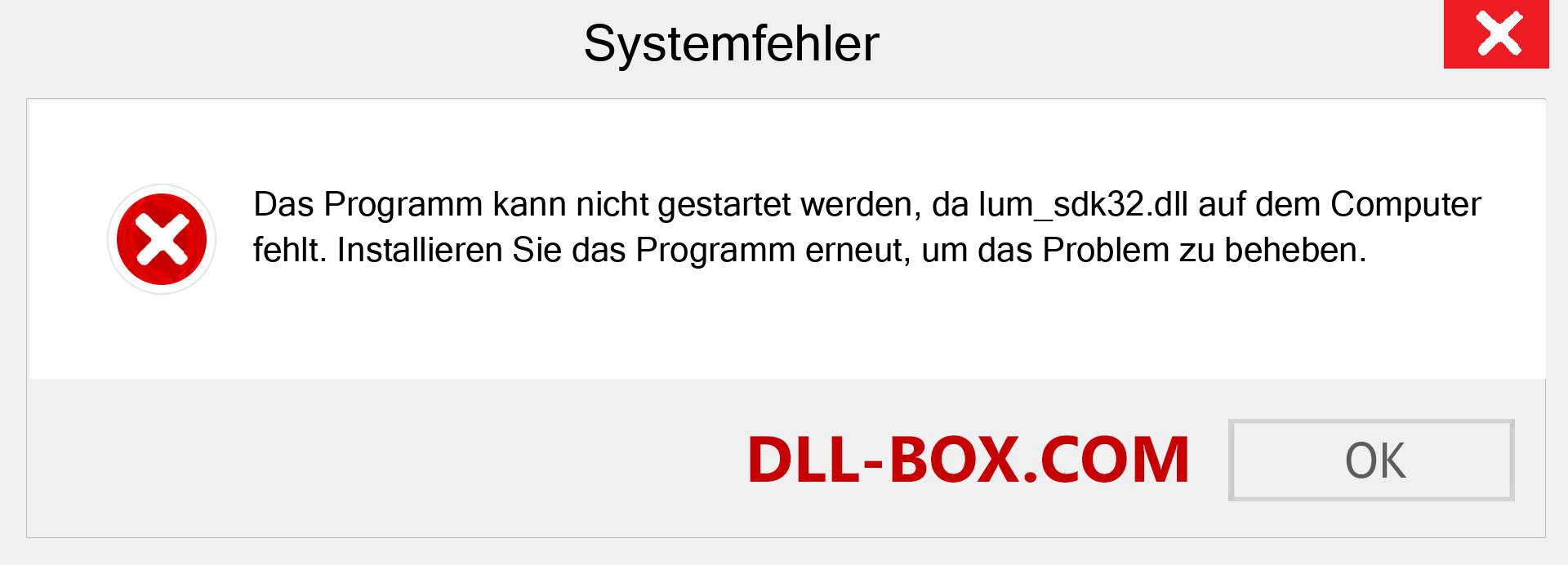 lum_sdk32.dll-Datei fehlt?. Download für Windows 7, 8, 10 - Fix lum_sdk32 dll Missing Error unter Windows, Fotos, Bildern